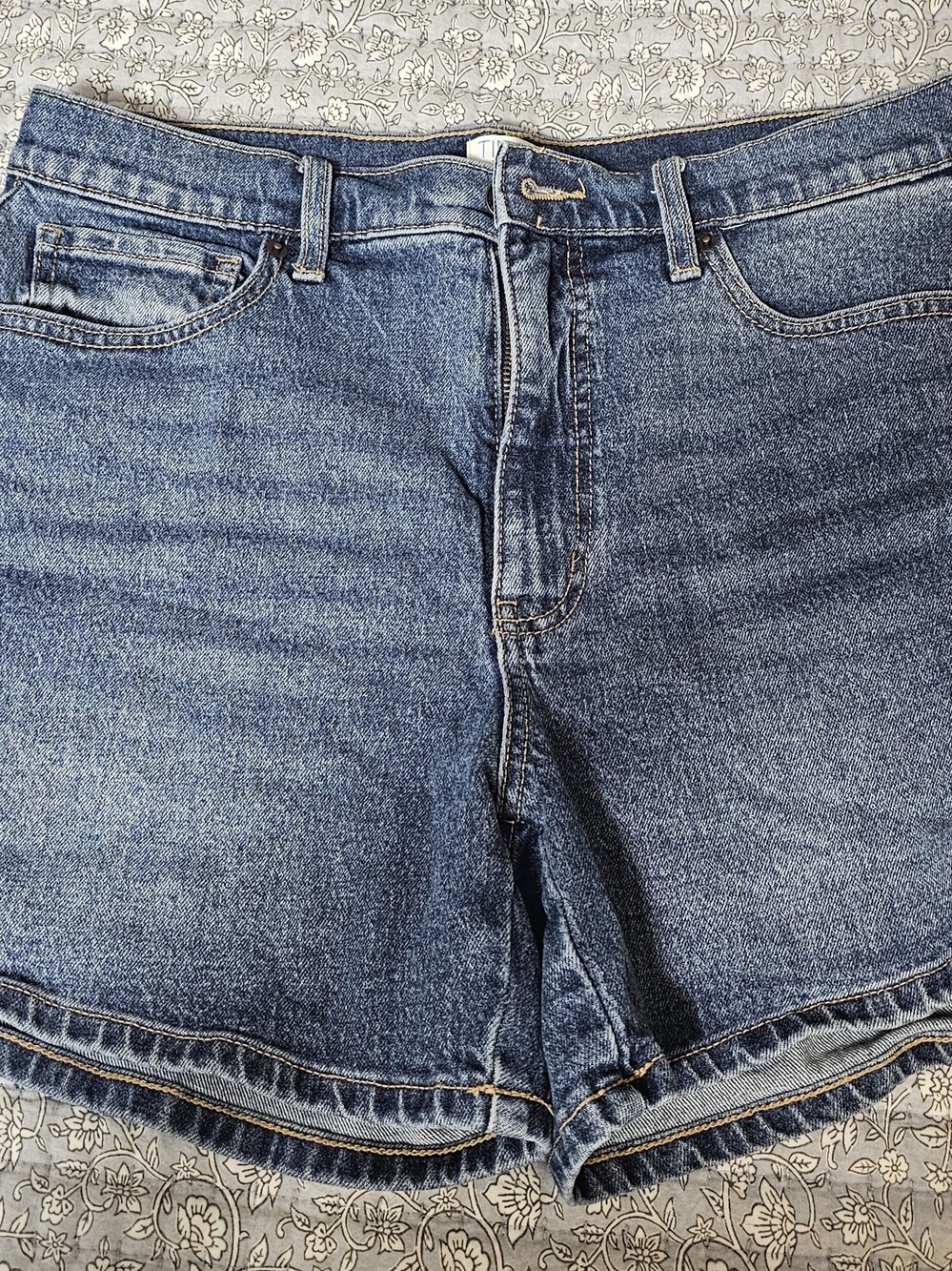 Time and Tru High Waist Blue Denim Shorts